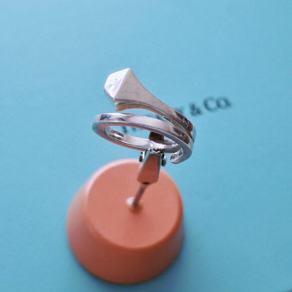 EXTREMELY RARE Vintage Tiffany & Co. Elsa Peretti Sterling Siver Nail Ring 6.25 - Picture 1 of 9